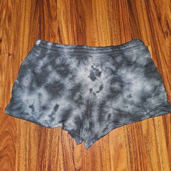 Colsie Black and White Tie-Dye Lounge Shorts Womens Size Small - Picture 3 of 6